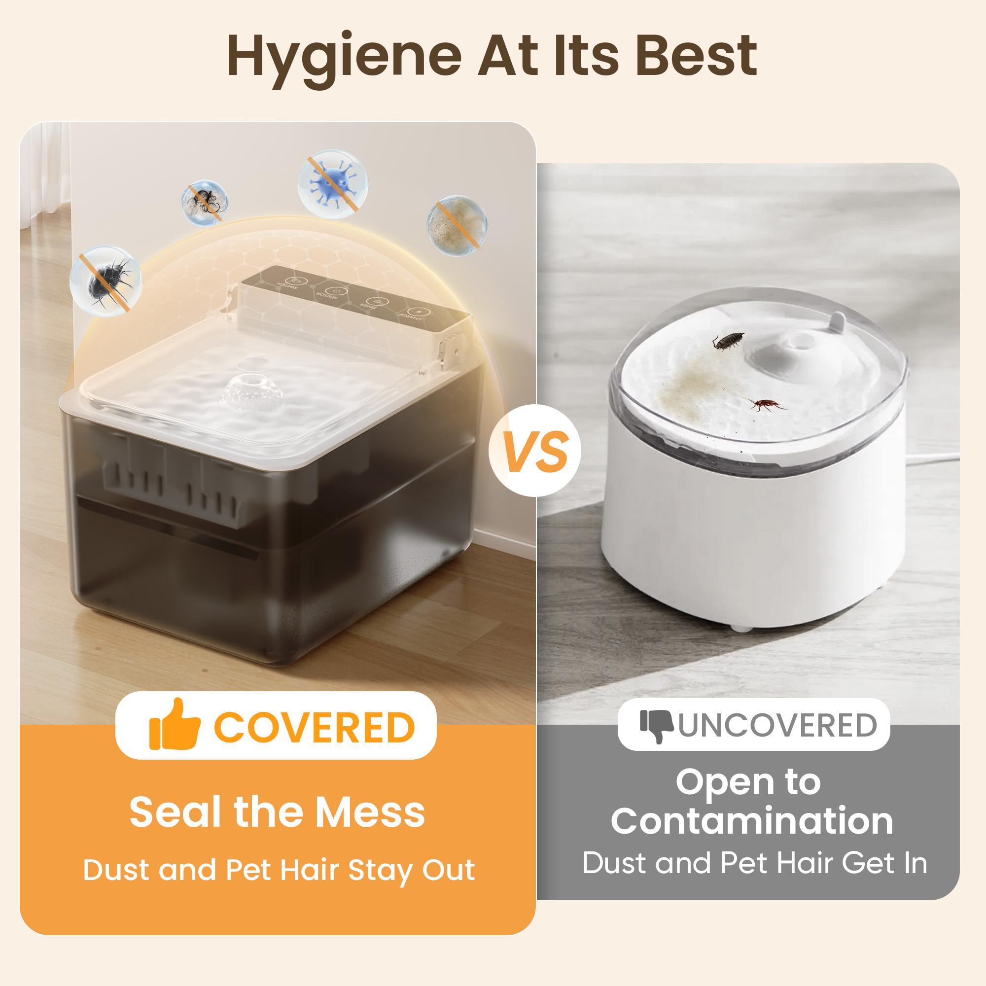 Wired Automatic Pet Fountain Dog Water Dispenser Automatic Sensing Function
